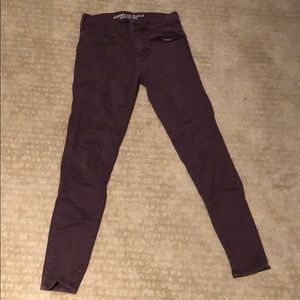 Maroon jeggings